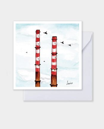 Poolbeg Chimneys Card